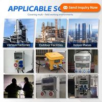 Boîte de prise industrielle portable étanche IP67 IP65 16A 32A monophasée triphasée pour événements extérieurs