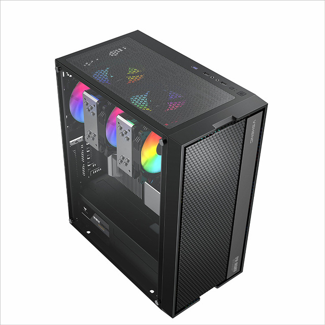 2024 New Arrival Tempered Glass ATX Computer Case ATX/MATXCustom Gaming Computer Case PC Supports 360 Water-cooled Heat