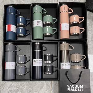 En stock – Ensemble de tasses à eau en acier inoxydable, coffret cadeau, bouteille isotherme à double paroi sous vide, mug thermos - Product Image 6