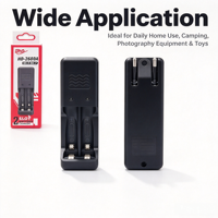 Chargeur de batteries AA AAA Ni-MH à double fente 1,2 V 1,5 V, station de charge pour batteries rechargeables pour la maison, le bureau et les voyages