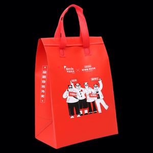 Outdoor Distribution Insulated Aluminum Foil Cooler Bag Durable PP Tote for <b>Hot</b> Milk Tea Ice Cream Catering Disposable for - Product Image 6