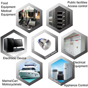 ONPOW 19mm Stainless Steel <strong>Push</strong> <strong>to</strong> <strong>Make</strong> <strong>Switch</strong> Waterproof High Head <strong>Push</strong> Button <strong>Switches</strong> - Product Image 6
