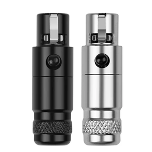 Connecteur Microphone Audio XLR <span class=keywords><strong>Mini</strong></span> Amélioré 3/4 Broches Femelle pour Soudure de Câble Droit - Product Image 1