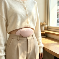 Coussin chauffant portable et mince pour l'abdomen et le dos, coussin chauffant sans fil à chauffe rapide, soulagement des douleurs menstruelles