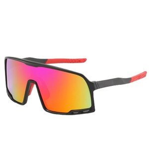Sports Sunglasses Goggles <b>Black</b> <b>Frame</b> Pc Lens Uv400 Protection For Outdoor Cycling Driving Men's 9807 - Product Image 1