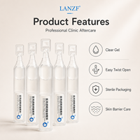 Ampoule d'acide hyaluronique à dose unique emballée individuellement, apaisante et anti-âge pour les soins post-traitement, raffermissante et uniformisante