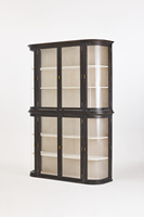Vitrine en verre minimaliste nordique moderne, vitrine en chêne noir, adaptée à une utilisation dans le salon
