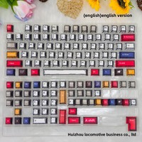 Cartoon Wind Graffiti Tastenkappen Original PBT Fünfseitige Thermische Sublimation Mechanische Tastatur Anime Keycaps
