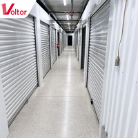 Système de cloisons de stockage intérieur pour projets aux États-Unis avec portes enroulables, unité de couloir modulaire en acier, directement de l'usine