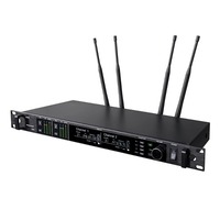 Système de micro sans fil UHF professionnel à double canal AD4D 512-562MHz 640-690MHz pour karaoké, mariage, scène