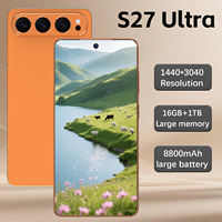 Smartphone S27 Ultra 5G Écran 7,3 pouces 16 Go de RAM 1 To de stockage Appareil photo 108 MP Batterie 8800 mAh Double SIM Téléphone mobile