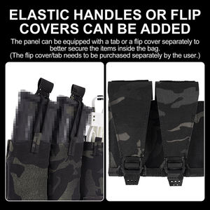 Panneau de poche triple flexible MOLLE multifonction compatible avec les objets de taille similaire à 5,56 mm ou autres - Product Image 4