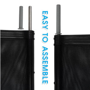 Clôture de sécurité de <span class=keywords><strong>piscine</strong></span> pliante en aluminium Portable barrière d'enfant en maille amovible noire pour accessoires d'outils de nettoyage de <span class=keywords><strong>piscine</strong></span> de piscines - Product Image 5