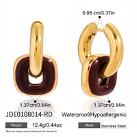 Collar de lujo de gama alta de acero de titanio Serie de herradura Pendientes colgantes Pulsera de acero inoxidable con borde cruzado Cute Zirconia