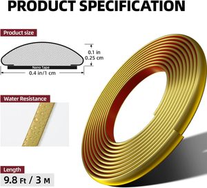 Con dấu vàng cho sàn nhà hoặc đồ nội thất sofa tự dính viền và nhúng dải viền kích thước màu OEM dải viền sàn - Product Image 2