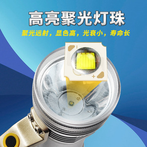 Linterna de Mano Juyingyang, Batería de Iones de Litio 3x, 4 Niveles de Intensidad, Aleación de Aluminio, 7-9 Horas de Duración, Uso en Exteriores - Product Image 2