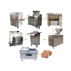 Picadora de carne comercial, embutidor de salchichas Vertical, máquina para hacer salchichas, precio en China