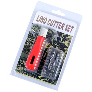 Ensemble de coupe de <span class=keywords><strong>Lino</strong></span>, Logo personnalisé, tampons en caoutchouc, outils de sculpture, coupe de linoléum, 5 fournitures d'art assorties - Product Image 6