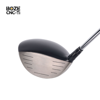 Tête de driver de golf en titane GR5 forgé CNC OEM ODM, driver de golf léger poli miroir pour l'entraînement et la compétition de golf
