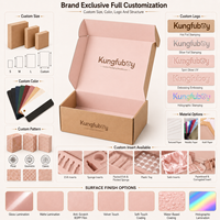 Cajas de Embalaje de Cartón Corrugado Kraft con Marca Personalizada, Cajas de Envío Autoblocantes con Tapa Plegable para Productos