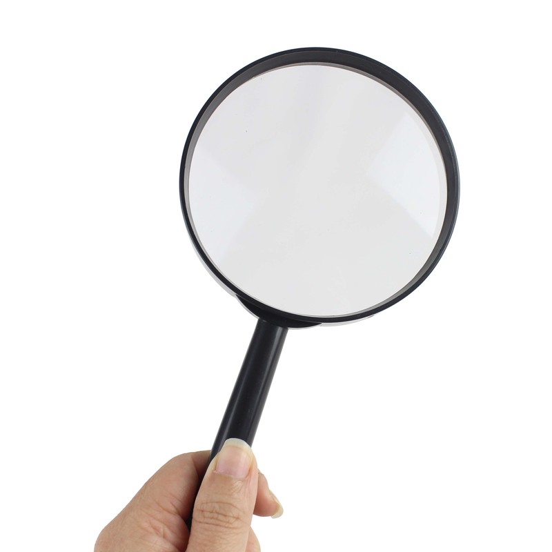 Plastic Fixed Black Handle Magnifier 3X