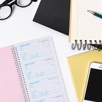 Carnet de formulaires autocopiants pour commandes de restaurant, personnalisable, avec autocollants, en NCR, à duplicata
