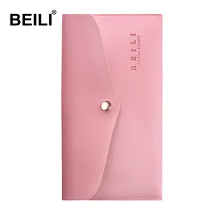 BEILI hot sale cosmetic bag with logo leather cosmetic bag TPU high quality make up brush bag