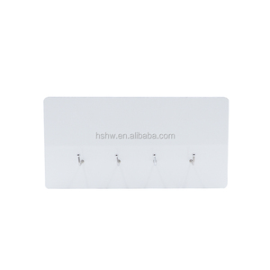 <span class=keywords><strong>Porte</strong></span>-clés <span class=keywords><strong>mural</strong></span> en MDF blanc pour sublimation avec 4 crochets, personnalisable avec photo, support de rangement pour clés, décoration DIY pour la maison - Product Image 3