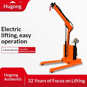 Shanghai Industrial Household Small Truck <b>Crane</b> Handling Movable Rotary Charging Hydraulic Small <b>Crane</b> - Product Image 1