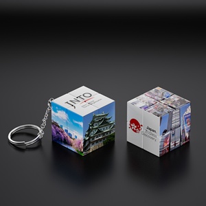Recuerdo de Viaje de Japón, Cubo Mágico 3x3 y Llavero que Brillan <span class=keywords><strong>en</strong></span> <span class=keywords><strong>la</strong></span> Oscuridad, Regalo Promocional para Turismo, Venta al por Mayor - Product Image 4