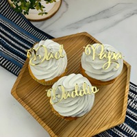 Décorations de gâteau de fête des pères heureux pour gobelets en papier Topper de décoration de gâteau heureux
