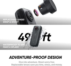 กล้องแอคชั่น Hot X4 Air น้ำหนักเบา ความละเอียด 8K HD สำหรับถ่ายวิดีโอสปอร์ต เลนส์เปลี่ยนได้ ถ่ายวิดีโอบล็อก กันลมและกันสั่น - Product Image 6