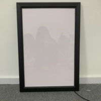 Cadre LED RGB blanc pour affiche de film A1 A2 A3 24x36 24x48, profil en aluminium, cadre à clipser LED, boîte à lumière LED pour affiche