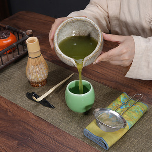 Ensemble d'ustensiles à thé en céramique de la dynastie Song, bol à matcha en porcelaine, fouet en <span class=keywords><strong>bambou</strong></span> japonais, minimaliste, écologique, pour café - Product Image 3
