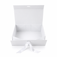 Boîte cadeau magnétique pliable personnalisée recyclable, boîtes d'emballage en carton rigide pliables pour bougies avec fermeture magnétique