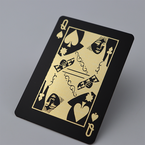 การ์ดเล่นโป๊กเกอร์เกมแบบปรับแต่งได้พร้อมกล่องพิมพ์โลโก้ด้านหน้าและด้านหลังคุณลักษณะรีไซเคิลได้ - Product Image 5