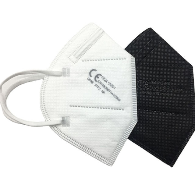 High Quality Custom Logo Flat Fold KN95 Earloop Dustproof Face Mask FFP2