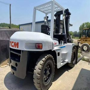 Japan Original TCM 10 Ton Diesel Forklift 2023 Model Offroad Solid Tire 1 Year Warranty Good Performance Low Price Used Good - Product Image 2