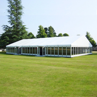 Grande tente de luxe en PVC 10x15 15x20 10x30m pour événements et fêtes tente chapiteau extérieure étanche à cadre en aluminium