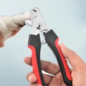 Cortauñas de acero inoxidable con mango recto para mascotas, tijeras para cortar uñas de perros y gatos, herramienta de limpieza, set de cortauñas para mascotas - Product Image 4
