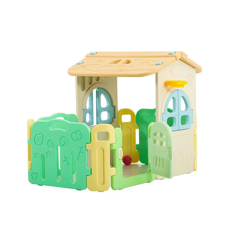 Maison de jeux en plastique coloré pour enfants, grande taille, jardin, intérieur, extérieur, jeu