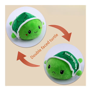 Reversible Turtle Plushie: Mood Flip Niedliches doppelseitiges Kuscheltier-Tolles <span class=keywords><strong>Promo</strong></span>-Geschenk - Product Image 1