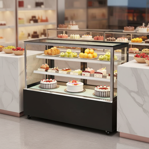 Vitrina Refrigerada Comercial de Temperatura Única <span class=keywords><strong>para</strong></span> Panadería - Vitrina de Cristal <span class=keywords><strong>para</strong></span> Pastelería - Product Image 1
