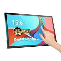 Écran tactile numérique LED de 15,6 pouces pour affichage publicitaire intérieur avec animation et graphiques, tablette portable pour détaillants