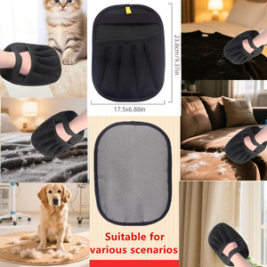 Fast Delivery New Pet Grooming <b>Gloves</b> Cat Grooming <b>Gloves</b> for Dog Cat Brush <b>Glove</b> for Carpet Pet Hair Remover Sofa Cleaning - Product Image 5