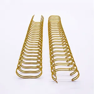 有竞争力的价格各种尺寸5/8英寸银金黑色双环环装订双环环 - Product Image 2