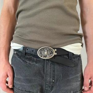 חגורת עור פרה בציפוי נחושת, עשויה מעור פרה, חגורת עור רב-תכליתית - Product Image 3