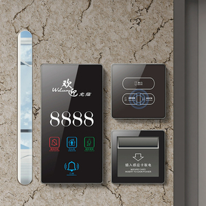 Interruptor de Pared Inteligente de Estilo Retro con Pantalla Táctil, Impermeable, Sistema de Control para Habitaciones de Hotel con Acceso por Tarjeta - Product Image 1