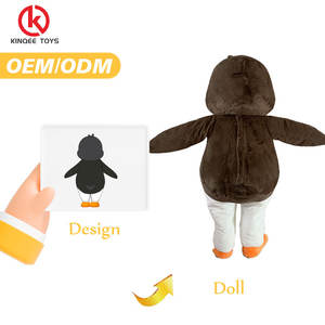 Kinqee inflable pingüino mascota disfraz MOQ es 1 Uds dibujos animados Animal Cosplay Halloween Navidad para mascota adulta - Product Image 5