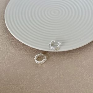 Dylam Daily Wear Unique Exclusive Design Fine Fashion Sterling <b>Silver</b> Hoop <b>Clip</b>-on Earrings for Women - Product Image 3